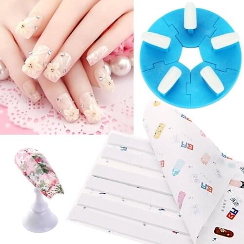 1 set Nail Adhesveive Glue Clay Blue Removable Reusable Clay for Nail Display Stand Sticker