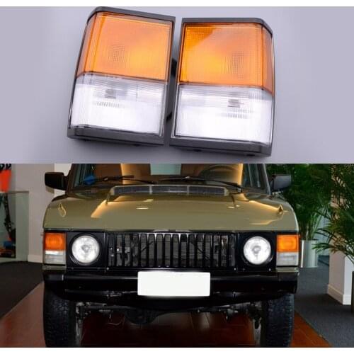 1Pair Front Classic Indicator Side Corner Flasher Turn Signal Light Square Lamp Fit for Land Rover Range Rover PRC8950 PRC8949