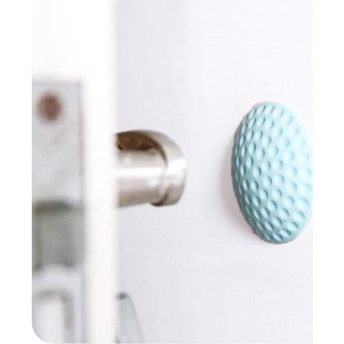 BRIDAY 1PCS Silicone Self Adhesive Wall Protectors Door Handle Bumpers Buffer Guard Stoppers Silencer Crash Pad Doorknob Lock