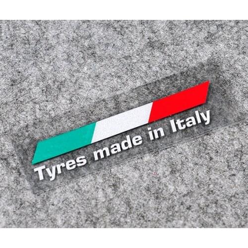 10cm Italian Flag Stripes Reflective Decal Stickers on Motorcycles Car Accessories