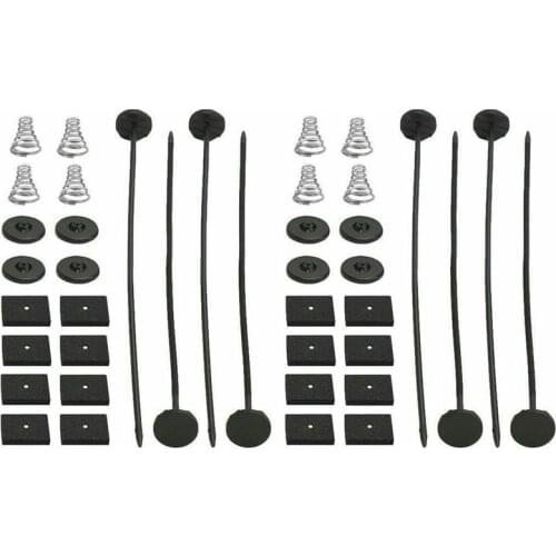 2 Set Auto Car Universal Electric Radiator Fan Ventilador Mounting Kit Plastic Ties Straps Cushion Pads Tie Rod Kit Bracket Part