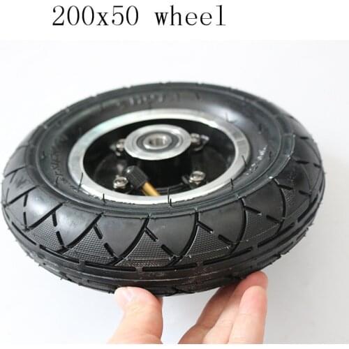 200x50 hota Electric Scooter Tyre With Wheel Hub 8" Scooter 200x50 Tyre Inflation Electric Vehicle Aluminium Alloy Wheel balance