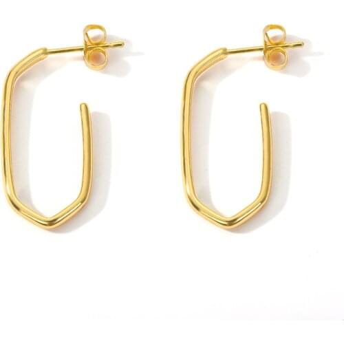 2020 Fashion Geometric earrings For Women Vintage Gold Color Stud Earrings Jewelry Accessories Mujer Best Friend Birthday Gifts