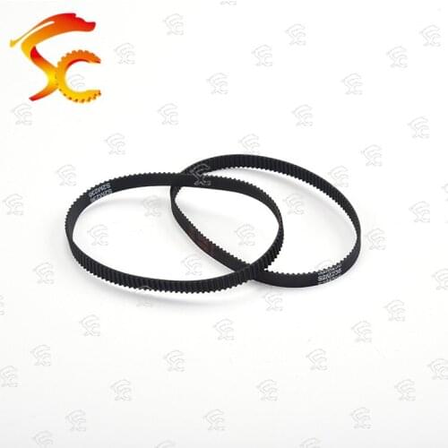 2pcs S2M-236-6/10mm belt closed loop rubber S2M-236-6/10mm timing belt Teeth 118 Length 236mm width 10/6mm for 3D printer