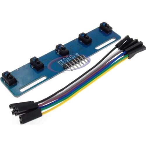 5 channel Infrared Reflective Sensor TCRT5000 KIT 5 way/road IR Photoelectric Switch Barrier Line Track Module