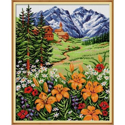 New Arrival 5D DIY Diamond Painting Cross Stitch Diamond Embroidery Landscape Full Drill Square Round Icons Rhinestone Pictures