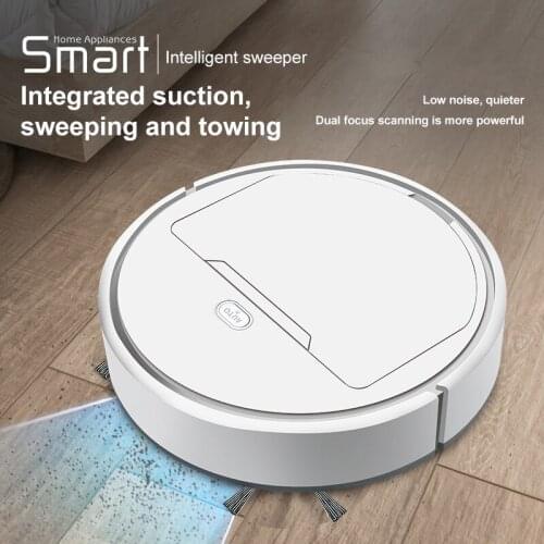 Automatic Robot Vacuum Cleaner 3-in-1 Cordless Sweeping Wet And Dry Cleaning Machine Rechargeable Intelligent Vacuum Cleaner