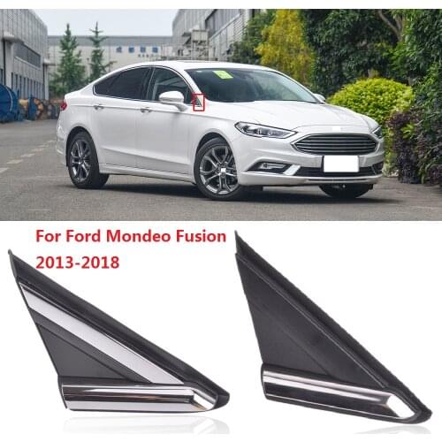 CAPQX 1pcs For Ford Mondeo Fusion 2013 2014 2015 2016 2017 2018 Front Window Glass Triangle Plate Window Garnish Cover Panel