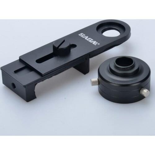 Full Metal Stable-bracket Universal Mobile Phone Holder Clip Astronomical Telescope Mount Spotting Scope Eyepiece Slit Lamp