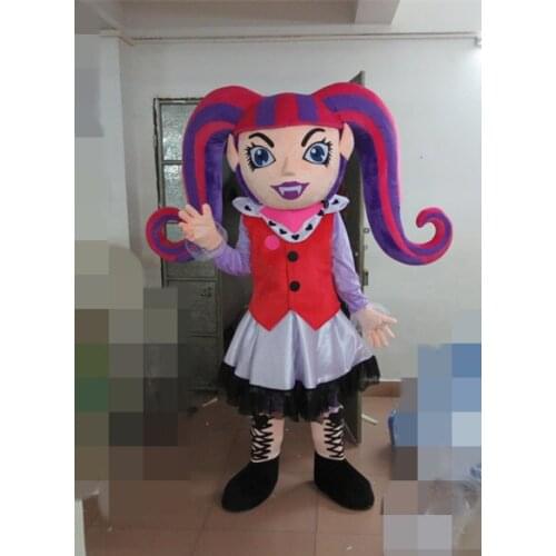 Export high quality princess strawberry girl mascot costume head with fan and helmet