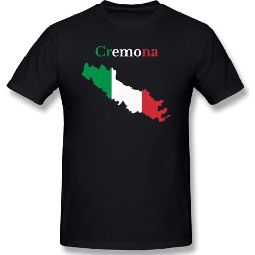 Province Of Cremona Map Italian Province Funny Novelty Mens Basic Short Sleeve T-Shirt R282 Tees Tops European Size