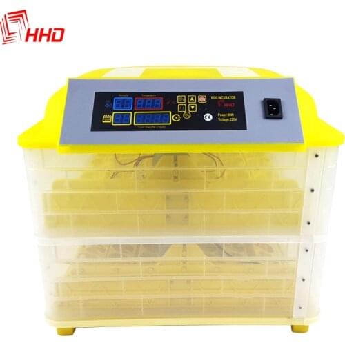 HHD Full Automatic 112 Egg Incubator 12V Brooder Capacity Hatchery Machine Digital Temperature Control Hatcher Chicken Quail Egg