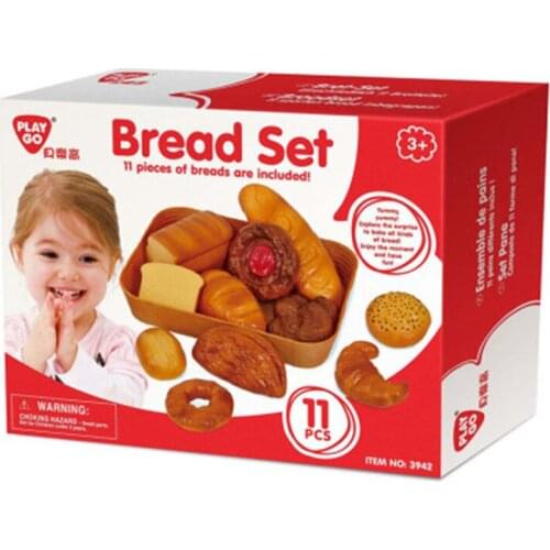 Playgo bread combination simulation food kindergarten early education children play home puzzle toys