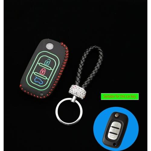 Car Keys Flip Leather Cases Cover Fob For LADA Sedan Largus Granta Kalina Vesta X-Ray X-Ray Foldable Keychain Key Ring