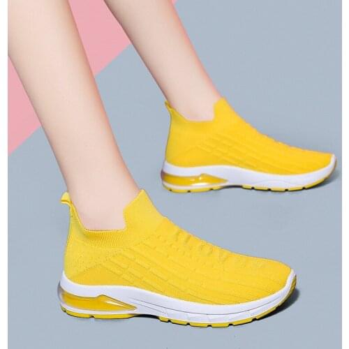 Sneakers Women Vulcanized Shoes Ladies Solid Color Slip-On Sneakers For Female Casual Sport Shoes 2021 New Fashion Mujer Shoes