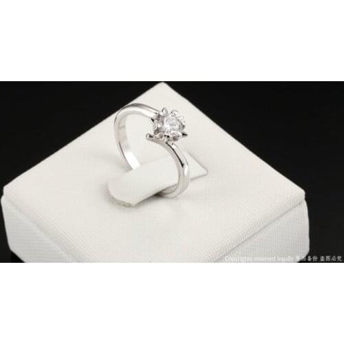 Silver Color Fashion Wedding & Engagement Ring Made With AAA+ Cubic Zirconia Jewelry For Women Wholesale Free Shipping DWR514