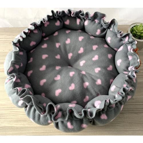 Stuffed pet nest Plushed pet bed Soft sleep cushion Relax and comfortable Pet home mat