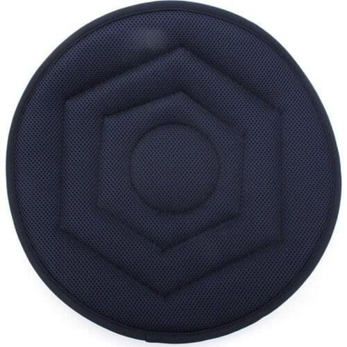 Non-slip Car Seat Revolving Rotating Cushion Memory Swivel Foam Mobility Aid Seat Cushion In Chair Tie On Pad Dark Blue