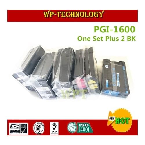 One set plus 2 BK Compatible ink cartridges suit for Canon PGI-1600 xl , PGI1600xl suit for Canon MAXIFY MB2060 MB2360 etc