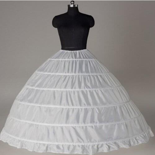 6 Hoop Petticoat Underskirt For Ball Gown Wedding Dress Crinoline Petticoats Underwear Crinoline Wedding Accessories