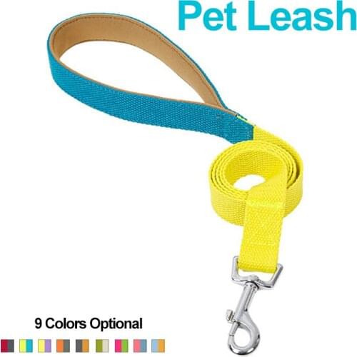 Pet Dogs Leash Multicolour Options Lead Walking Running Contrast Design Dog Traction Rope Personality Dogs Collar Harness Supply