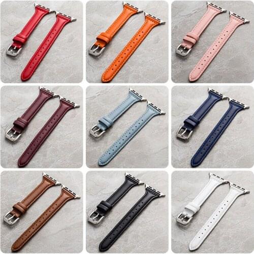 Luxury Leather Loop Sport Band Smart Strap for Apple Watch Series 6 5 4 3 2 1 SE