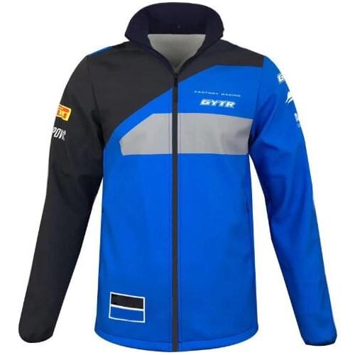 With Collar Motorbike motorcycle jackets Racing Team Jacket with Zipper Keep warming 2 pockets