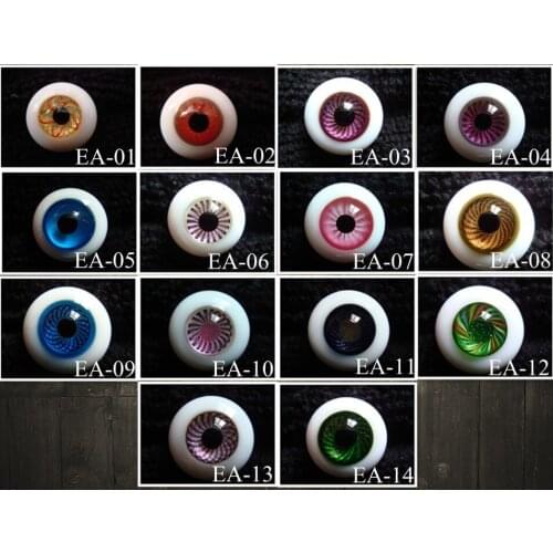 EA Hand made BJD Doll Glass eye YOSD MSD SD doll eyes fit for all doll ,Factory sale directly Free shipping