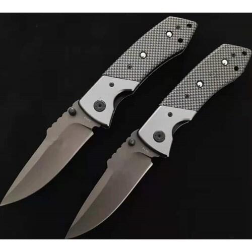 RM Gurry Folding Knife, DA19 Aluminum + Carbon Flber Handle Outdoor Tactical Little Knife, Wilderness Survival Adventure Hunting