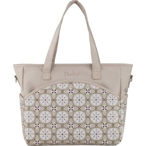 Baby Diaper Bag Printed Mummy Shoulder Maternity Bag Large Capacity Travel Messenger Bag Stroller Bags with Changing Pad