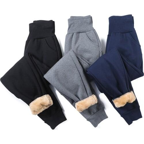 Warm Winter Pants Women Thick Cashmere Pants Casual Loose Warm Fleece Womens Velvet Autumn Pants Women Trousers Plus Size 3XL
