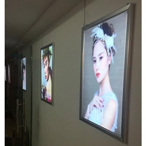 Ultra Thin LED Aluminum Picture Frame Advertising LED Light Boxes 60x90CM Snap Poster Frames