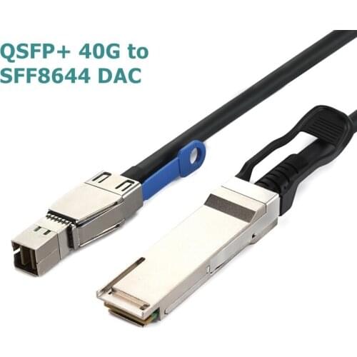 External QSFP+ 40G to Mini SAS HD SFF-8644 DAC Cable for Cisco Huawei H3C