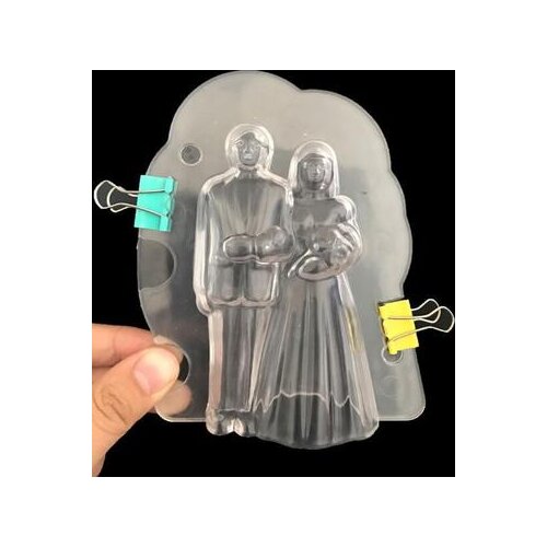 3D Chocolate Mold Wedding Lovers Candy Sugar Paste Molds Cake Decorating Tools For Home Baking Sugar Craft Cake H805