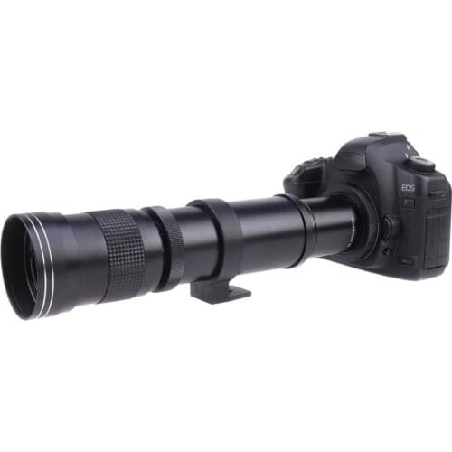 420-800mm F/8.3 - F/16 Telephoto Lens +2x Telephoto Converter Magnification Lens for M4/3 Camera