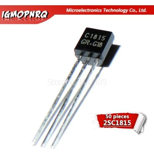 50pcs C1815 2SC1815 Bipolar Transistors - BJT PNP Gen Pr Amp TO-92 new original