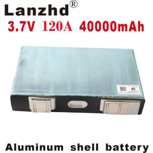 4PCS 3.7V 120A 40Ah 3C battery lithium Single aluminum shell DIY Batteries for Electric car RV Solar Energy storage system