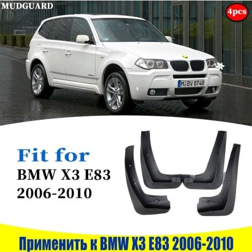 Car Fender For BMW X3 E83 Genuine Splash Guards Mudguards Mud-Flaps Car Fenders Car accessories auto styline 4 Pcs 2006-2010