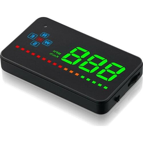 NEW HUD Head Up Display GPS Speedometer Car Overspeed Warning System Black Uniersal