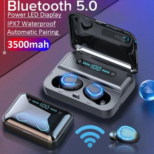 Wireless Bluetooth Earphone Headsets Waterproof Bluetooth 5.0 TWS Earbuds Touch Control HIFI Call Microphone Sports Headset