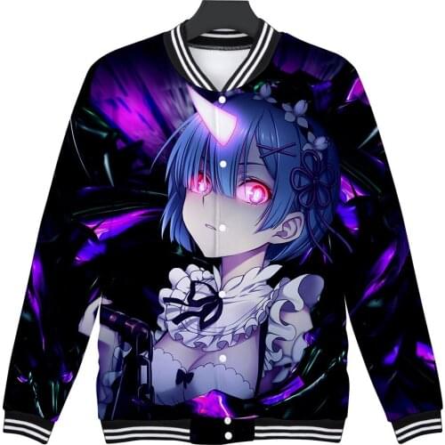 Re Zero Hoodie Hooded Jacket Uniform Coat Sweatshirt for Men Women Kids Girl Clothing Clothes Rem and Ram Japanese Anime Hoodies