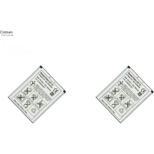 Ciszean 2pcs/lot BST-33 Phone Replacement Battery For K530 K790 K790i K790C K800 K800i K810i K818C W595C T700 C702 V800 950mAh