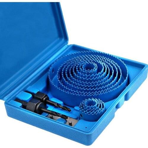 13pcs Woodworking Hole Saw Cutter set 19-127mm Drill Bit Hole Cutter Wood Metal Drilling Power Tool Core Drill Mandrels Bits