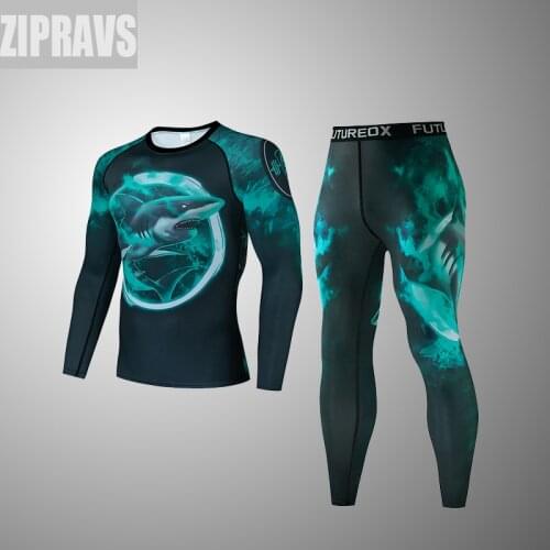 ZIPRAVS new mens compression sportswear quick-drying wicking fitness training comprehensive martial arts suit MMA2021