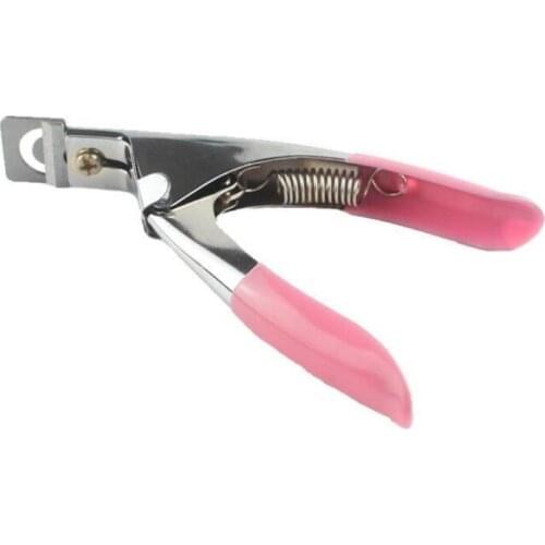 Wholesale Nail Art Scissors French Manicure Nails Trimmer Flat U Shape Cut Shaper Diy Tools nail Cutter Free Shipping