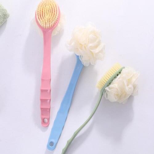 Long Handle Plastic Body Bath Shower Back SPA Brush Scrubber Exfoliating Scrub Skin Massage Exfoliation Bathroom Clean Tool