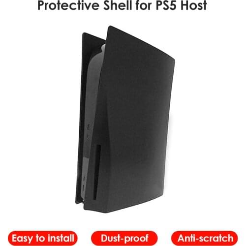 Plastic Skin Hard Shell Protective Case Gaming Console Faceplate Protective Case for PS5 Disk Edition Skin Replacement Panel