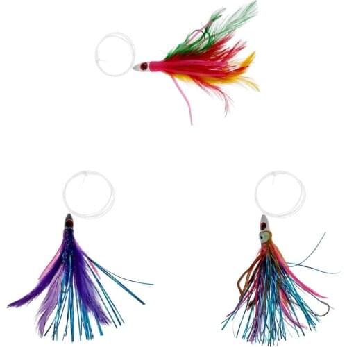 Lead Jigs Head Lure 14cm Fishing Spoon with Squid Skirt Soft Lure Tuna Fishing Baits for Fisherma