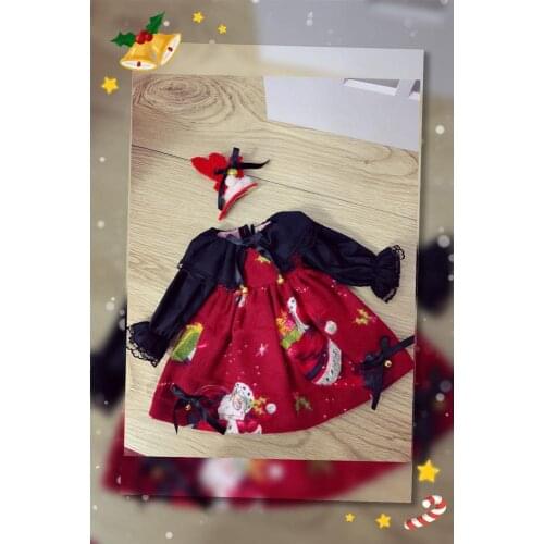 [wamami] Lolita Christmas Dress Spot For 1/6 1/4 MSD YOSD BJD Doll Dollfie Outfits