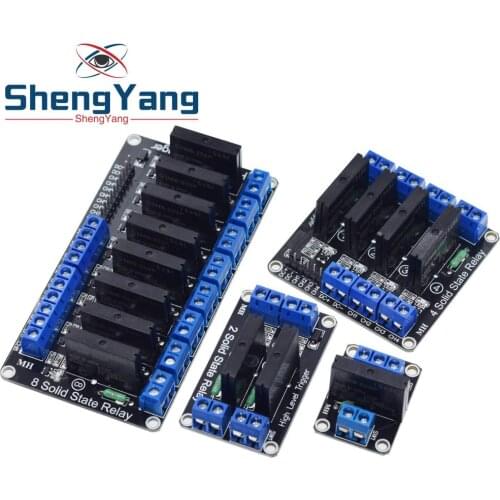 ShengYang high quality 1 2 4 8 Channel 5V DC Relay Module Solid State High Low Level SSR AVR DSP for Arduino